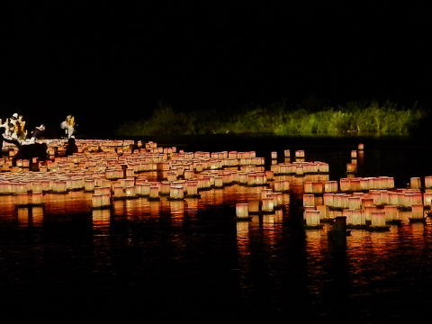 永平寺燈籠流し