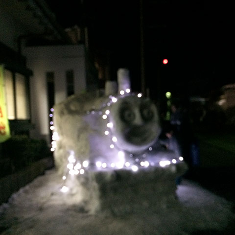 白峰雪だるま祭りの写真